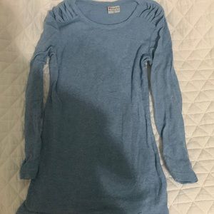 selling a blue long sleeves in good condition.